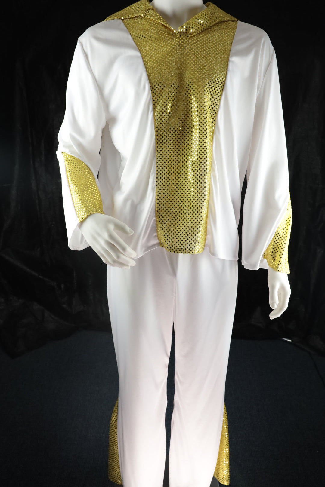 Elvis Presley Musiker Star Kostüm Herren weiß Popstar L